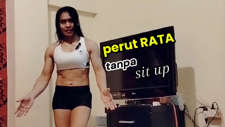 Ludya Faqih – Perut rata tanpa sit up → Flat stomach without sit-ups