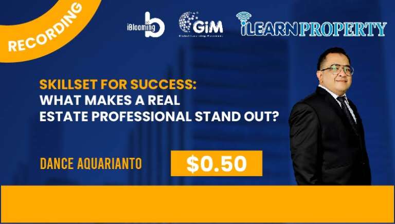 Dance Aquarianto – Skillset for Success: What Makes a Real Estate Professional Stand Out?