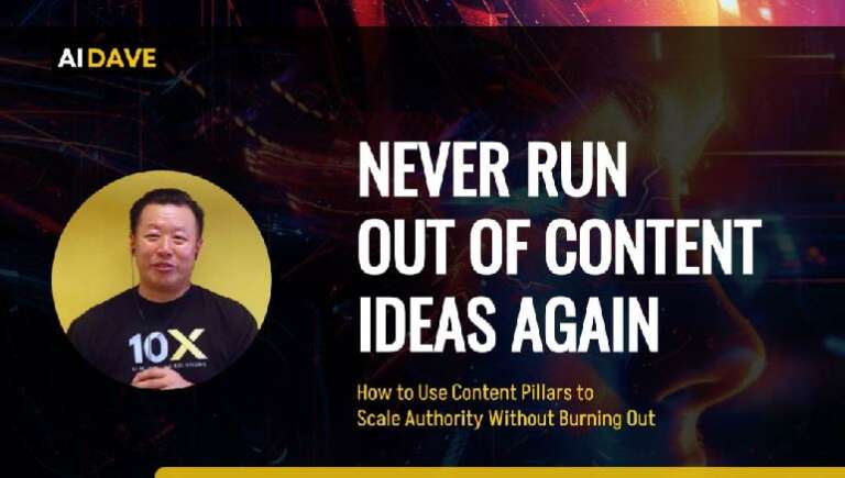 AI Dave – Content Pillars – How to Build Trust Without Burning Out