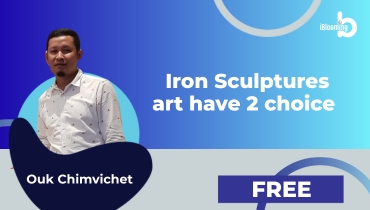 Ouk Chimvichet – Iron Sculptures art have 2 choice