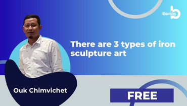 Ouk Chimvichet – There are 3 types of iron sculpture art